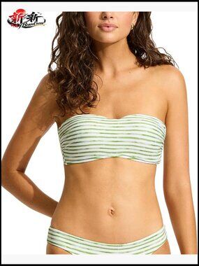 Seafolly Soft Cup Bustier Bandeau Bikini Top Swimsuit